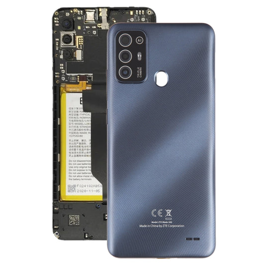 [With Camera Lens] ZTE Blade A52 Pro - Back Rear Battery Cover (Black) - Polar Tech Australia