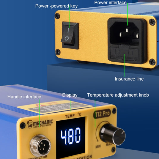 Mechanic T12 Pro Intelligent Anti-static Digital Heating Solder Station - Polar Tech Australia