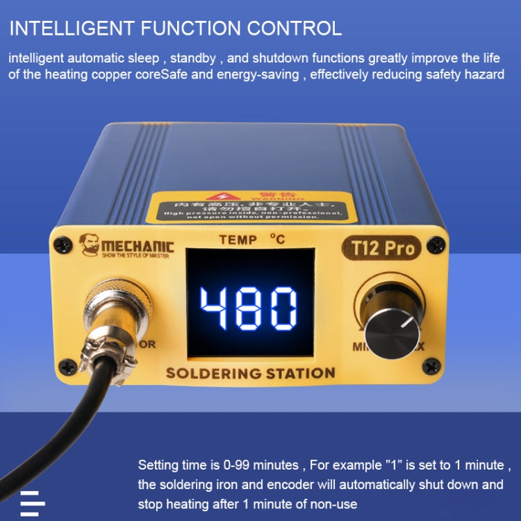 Chargez l&#39;image dans la visionneuse de la galerie, Mechanic T12 Pro Intelligent Anti-static Digital Heating Solder Station - Polar Tech Australia
