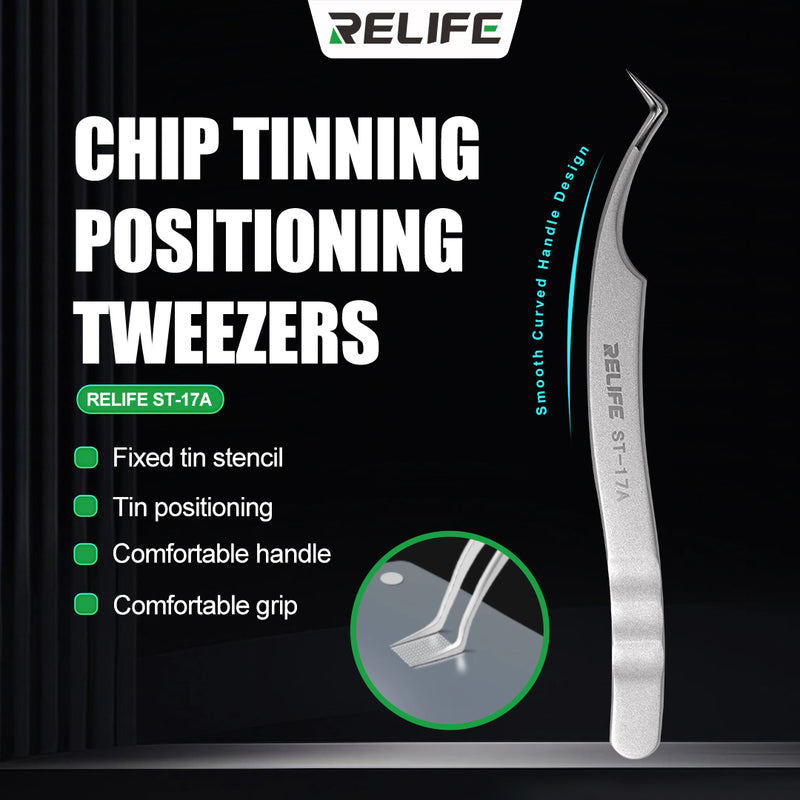 Chargez l&#39;image dans la visionneuse de la galerie, [ST-17A] RELIFE Ultra-Precision Positioning Tweezers for Chip Tinning
