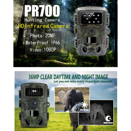 [PR700] 1080P Wildlife Hunting Camera Motion Activated Night Vision Camcorder for Outdoor Tracking Scan Trigger - Polar Tech Australia