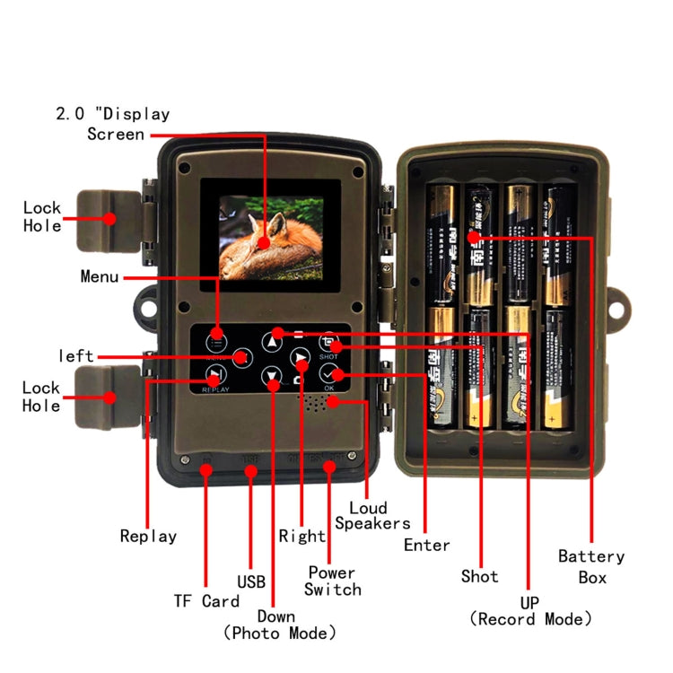 Load image into Gallery viewer, [PR700] 1080P Wildlife Hunting Camera Motion Activated Night Vision Camcorder for Outdoor Tracking Scan Trigger - Polar Tech Australia
