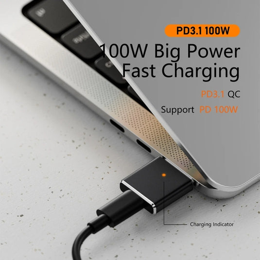 MacBook Magnetic Charging Adapter PD100W MagSafe 3 to Type-C Female - Polar Tech Australia