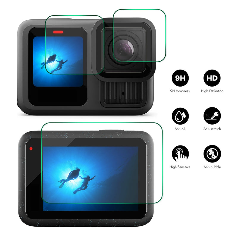 Cargue la imagen en el visor de la galería, GoPro HERO 13 9H Tempered Glass Screen Protector Front ＆ Back Camera Film - Polar Tech Australia
