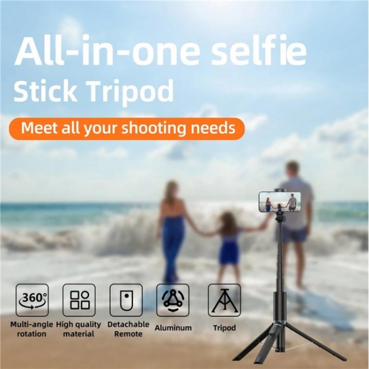 Load image into Gallery viewer, JMARY KT-259 360 Degree Rotating Phone Clip Retractable Selfie Stick Tripod - Polar Tech Australia
