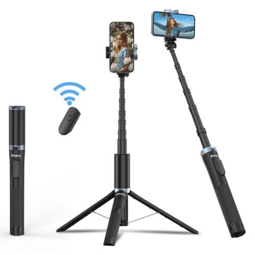 Load image into Gallery viewer, JMARY KT-259 360 Degree Rotating Phone Clip Retractable Selfie Stick Tripod - Polar Tech Australia
