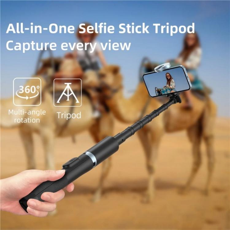 Load image into Gallery viewer, JMARY KT-259 360 Degree Rotating Phone Clip Retractable Selfie Stick Tripod - Polar Tech Australia
