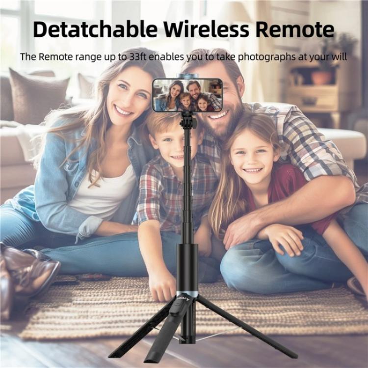 Load image into Gallery viewer, JMARY KT-259 360 Degree Rotating Phone Clip Retractable Selfie Stick Tripod - Polar Tech Australia
