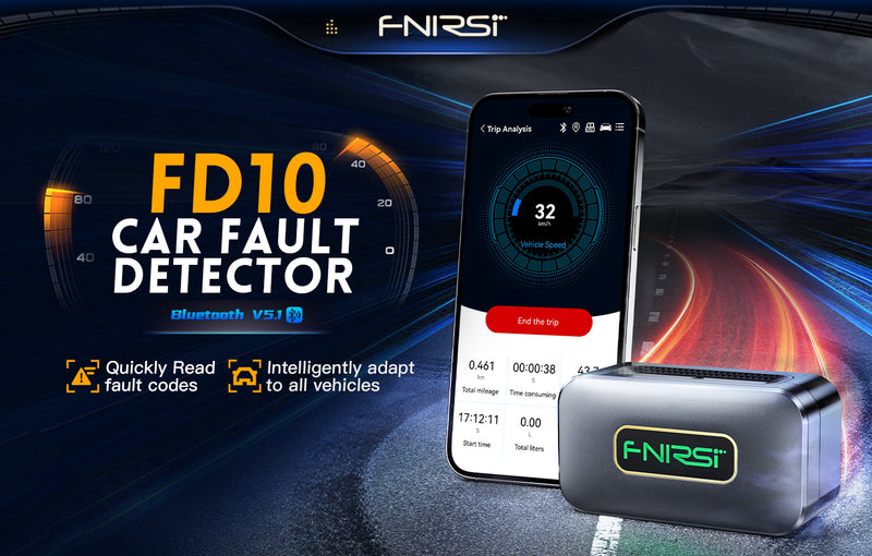 Cargue la imagen en el visor de la galería, [FD10] FNIRSI Car OBD2 Scanner Code Reader Clear Error OBD Diagnostic Tool IOS Android Bluetooth V5.1 Check Engine Light Car Repair - Polar Tech Australia
