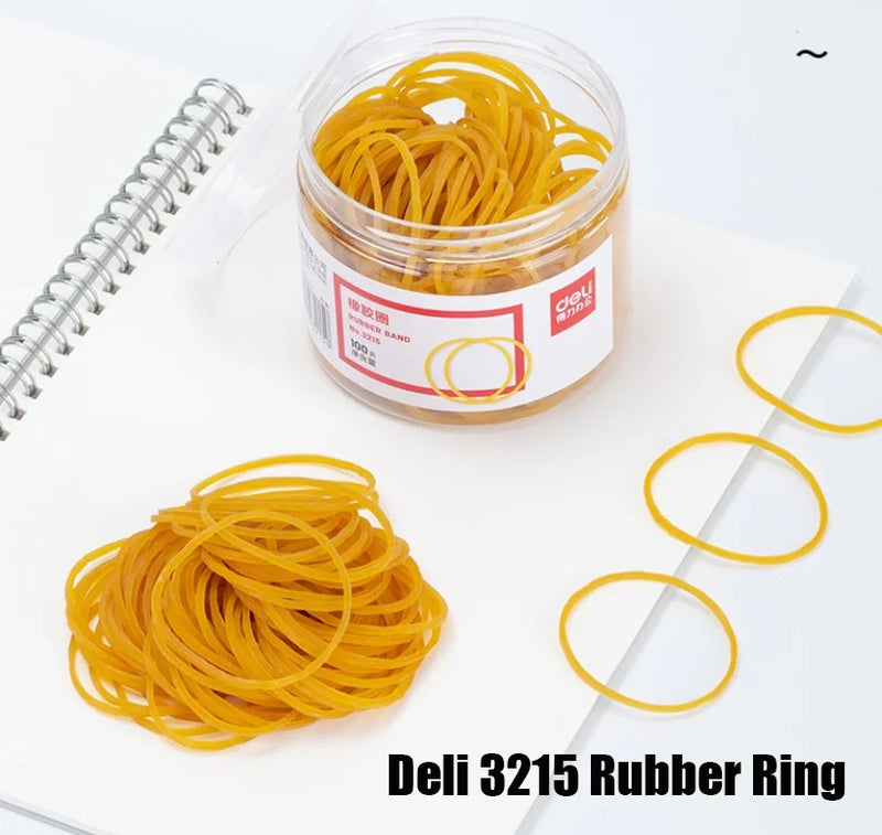 Load image into Gallery viewer, [300PCS][38MM Diameter] DELI 3215 Size 16 Rubber Bands Yellow 100G - Polar Tech Australia
