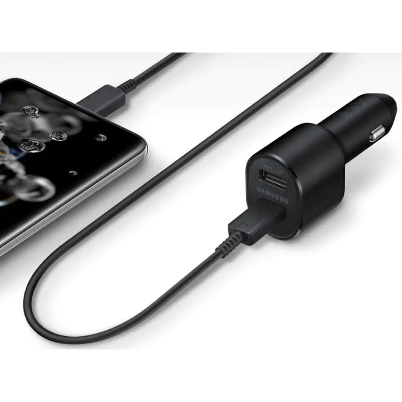 Chargez l&#39;image dans la visionneuse de la galerie, [With Cable] Samsung 60W Dual Port (45W Fast PD Type-C USB-C + 15W USB QC 3.0) Car Charger Power Adapter - Polar Tech Australia
