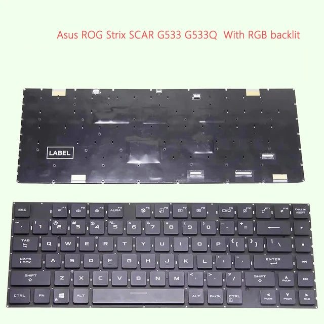 Load image into Gallery viewer, ASUS ROG Strix Scar 15 G533 G533QM G533QR G533QS G513Q Series - Keyboard With Back Light US Layout Replacement Parts - Polar Tech Australia
