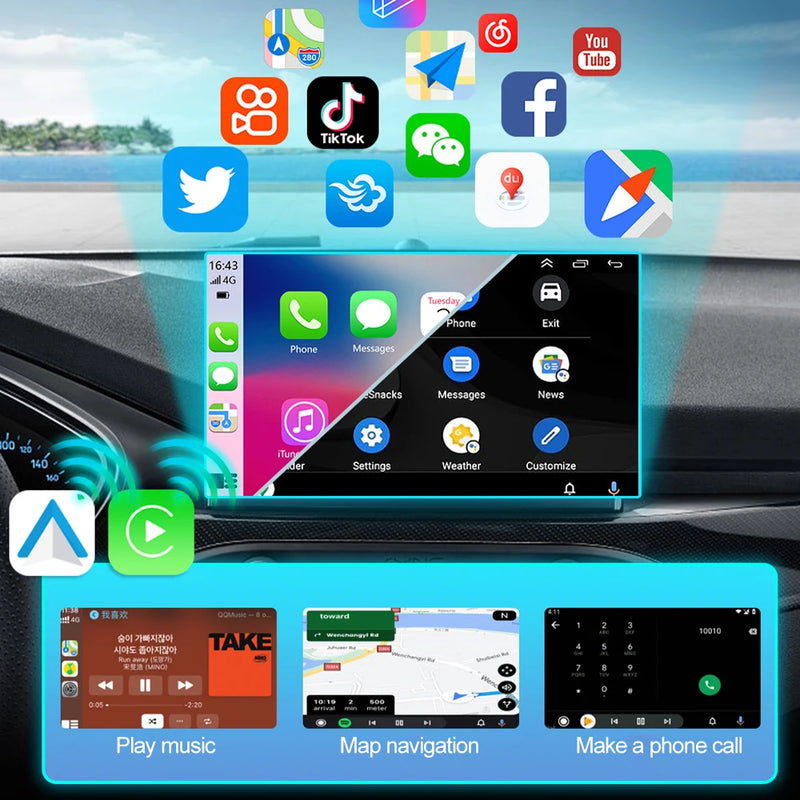 Cargue la imagen en el visor de la galería, Plug and Play Mini Wireless CarPlay USB Adapter or iPhone 11/12/13/14/15/16 - Polar Tech Australia
