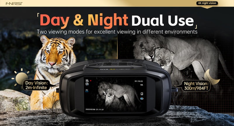 Cargue la imagen en el visor de la galería, [NVS-40] FNIRSI 4K Digital Night Vision Device Night Vision Binoculars - Polar Tech Australia
