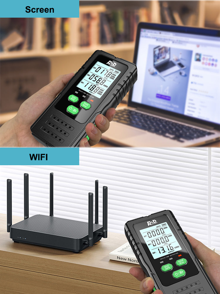 Cargue la imagen en el visor de la galería, [RD630C] R&amp;D Electromagnetic Field Radiation Detector Tester EMF Meter Multifunctional Handheld Portable Radio Frequency Warn Meter - Polar Tech Australia
