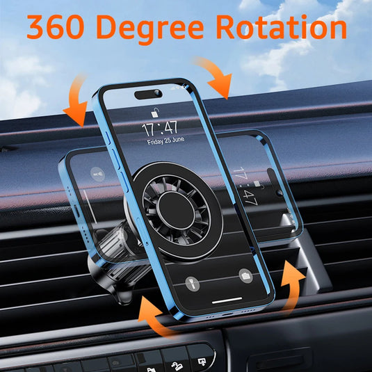 [YC19] Universal MagSafe Compatible Aircon Vent Flow Magnet Phone Holder - Polar Tech Australia