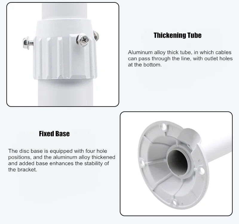Chargez l&#39;image dans la visionneuse de la galerie, [1 Split 2] Universal Retractable Extension Aluminium CCTV Dome Camera Wall or Ceiling Mount Bracket Holder - Polar Tech Australia
