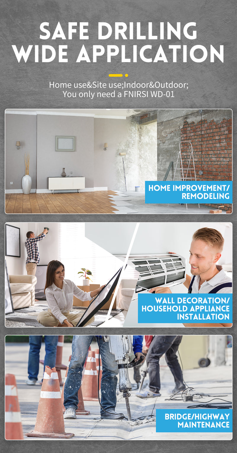 Load image into Gallery viewer, [WD-02] FNIRSI Wall Detector Scanners Stud Finder Positioning Hole TFT Display AC Live Cable Wires Metal Wood Stud Wall Scanner - Polar Tech Australia
