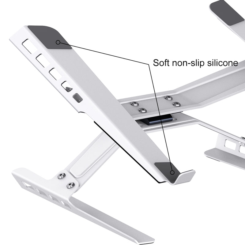 Cargue la imagen en el visor de la galería, Laptop Stand Adjustable Laptop Holder Riser Carbon Steel Portable Notebook Stand - Polar Tech Australia
