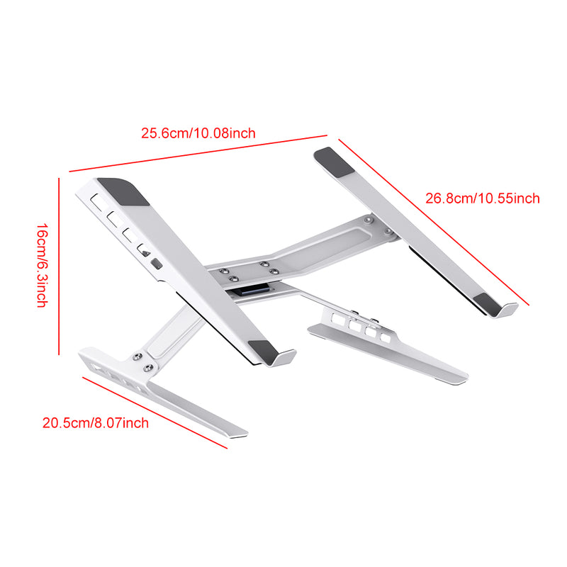 Cargue la imagen en el visor de la galería, Laptop Stand Adjustable Laptop Holder Riser Carbon Steel Portable Notebook Stand - Polar Tech Australia
