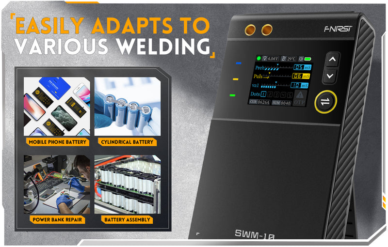 Chargez l&#39;image dans la visionneuse de la galerie, [SWM-10] FNIRSI Portable Battery Spot Welder DIY Mini Welding Machine 18650 Battery Pack Welding Tool 5000mah Weldable 0.25mm - Polar Tech Australia
