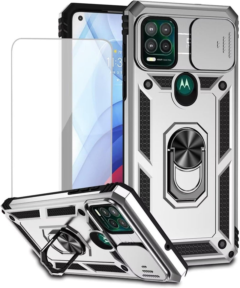 Load image into Gallery viewer, [Magnetic Rotable Kickstand][Slide Camera Cover] Motorola Moto G Stylus 5G 2021 - Shield Shockproof Rugged Heavy Duty Case - Polar Tech Australia
