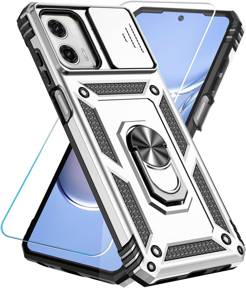 Load image into Gallery viewer, [Magnetic Ring Kickstand][Slide Camera Cover] Motorola Moto G 5G 2023/Moto G Power 2023 - Shield Shockproof Rugged Heavy Duty Case - Polar Tech Australia

