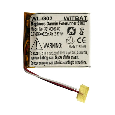 [361-00041-00] OEM Garmin Forerunner 310XT/910XT - Replacement Battery Extra Capacity Version - Polar Tech Australia