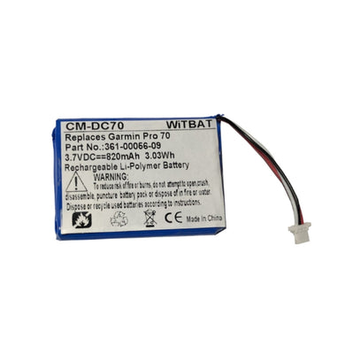 [361-00056-07/361-00056-09] OEM Garmin Pro 550 Receiver/Pro 550 Trashbreaker/Pro 70 Receiver/Pro 70/Trashbreaker Pro/Trashbreaker/PT 10/PT 5/TB 10 - Replacement Battery Extra Capacity Version - Polar Tech Australia