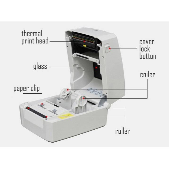 Chargez l&#39;image dans la visionneuse de la galerie, [Deli DL-888D(NEW)] Deli Code Air Waybill Post Address Label USB Thermal Printer
