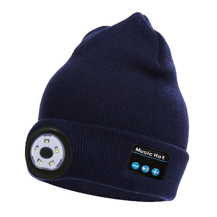 Load image into Gallery viewer, Outdoor Night Running Night Fishing LED Light Illumination Bluetooth 5.0 Knitted Hat - Polar Tech Australia
