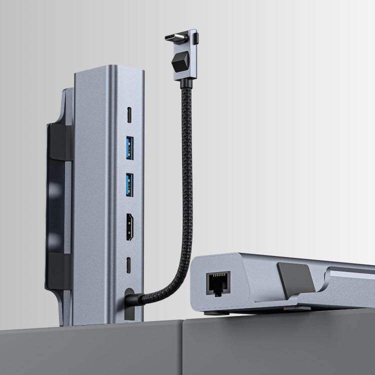 Load image into Gallery viewer, For Steam Deck HDMI+RJ45+2 USB 3.0 +USB-C/Type-C 3.0+USB-C PD 100W 6-In-1 Base Docking Station Bracket - Polar Tech Australia
