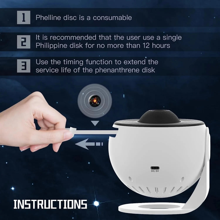 Load image into Gallery viewer, Galaxy Night Light Star Projector LED Table Lamp Children Room Decor With 12pcs Film Disc - Polar Tech Australia
