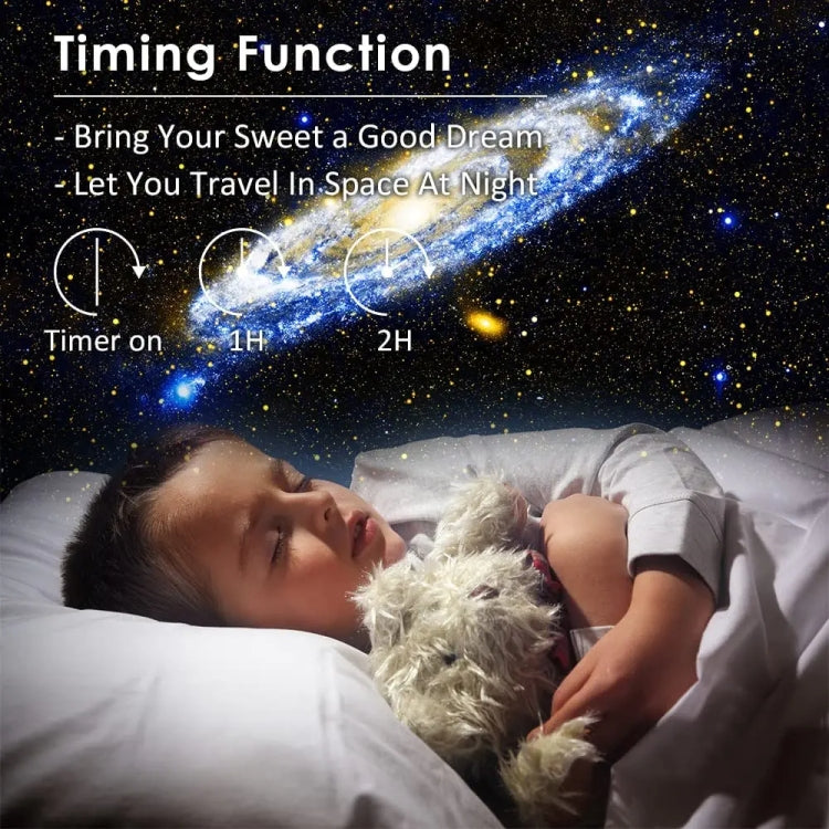 Load image into Gallery viewer, Galaxy Night Light Star Projector LED Table Lamp Children Room Decor With 12pcs Film Disc - Polar Tech Australia

