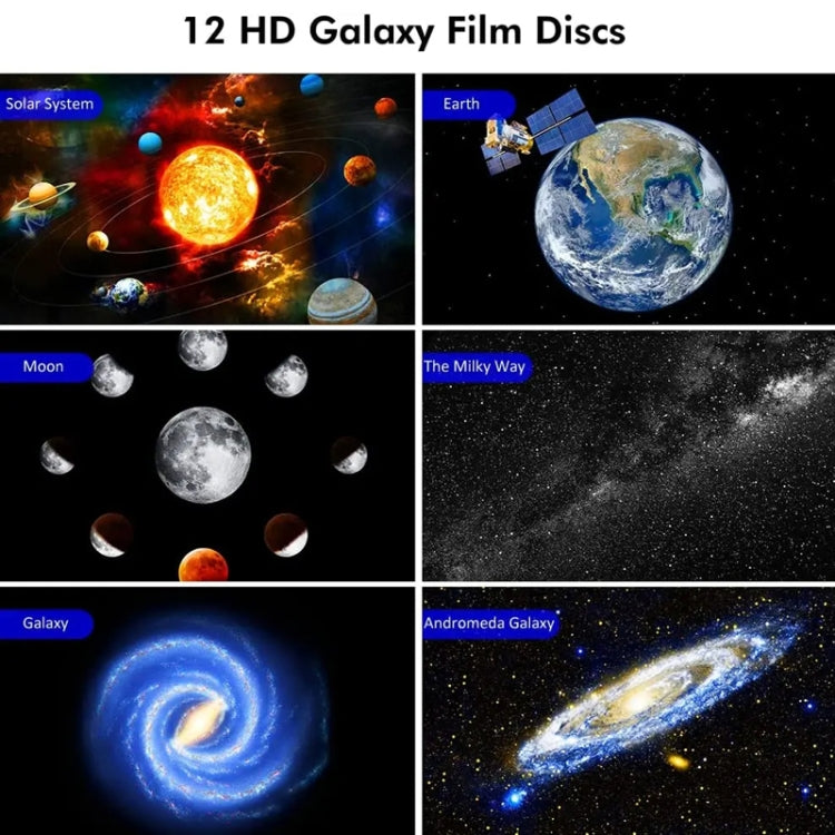Load image into Gallery viewer, Galaxy Night Light Star Projector LED Table Lamp Children Room Decor With 12pcs Film Disc - Polar Tech Australia
