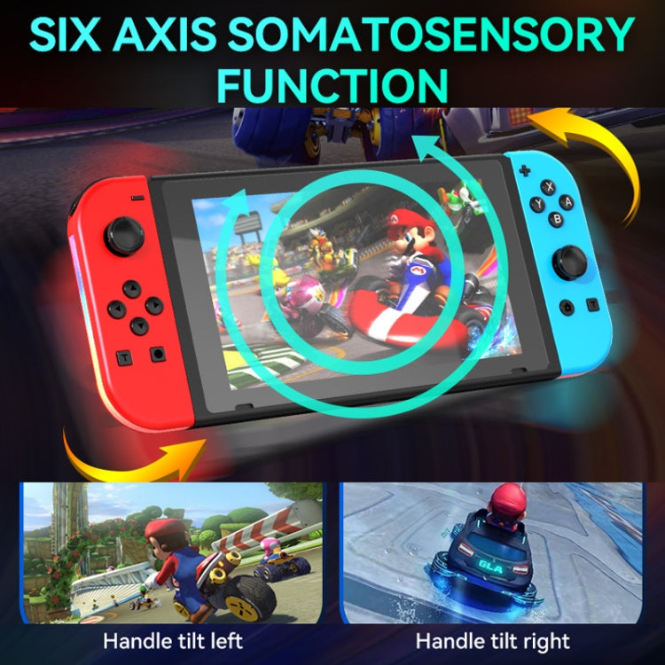Chargez l&#39;image dans la visionneuse de la galerie, JOY-02 Gaming Left And Right Handle With RGB Lights Body Feel Bluetooth Gamepad For Switch / Switch OLED / Switch Pro / Switch Lite / Switch Joycon - Polar Tech Australia
