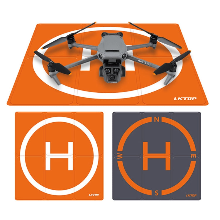 Cargue la imagen en el visor de la galería, LKTOP 50cm Drone Universal Landing Pad Double-sided Waterproof Foldable RC Aircraft Launch Mat
