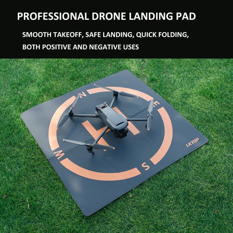Cargue la imagen en el visor de la galería, LKTOP 50cm Drone Universal Landing Pad Double-sided Waterproof Foldable RC Aircraft Launch Mat
