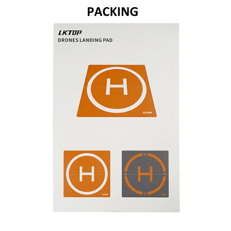 Cargue la imagen en el visor de la galería, LKTOP 50cm Drone Universal Landing Pad Double-sided Waterproof Foldable RC Aircraft Launch Mat
