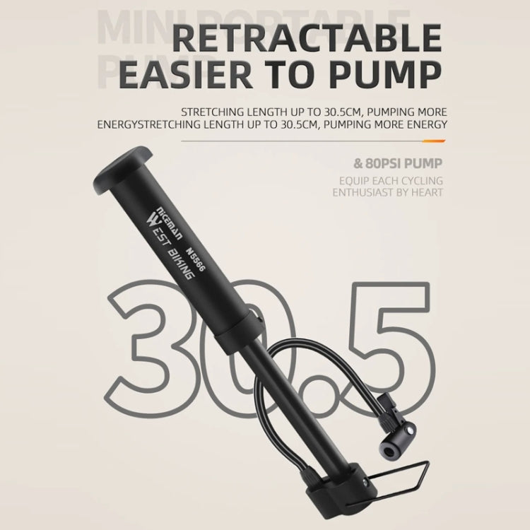 Cargue la imagen en el visor de la galería, WEST BIKING Mini Bicycle Pump Cycling Equipment - Polar Tech Australia
