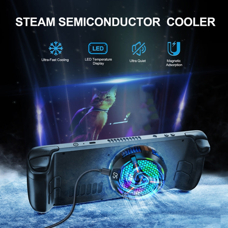 Cargue la imagen en el visor de la galería, For Steam Deck / Steam Deck OLED DEVASO Game Console Digital Display Metal Semiconductor Heat Sink - Polar Tech Australia
