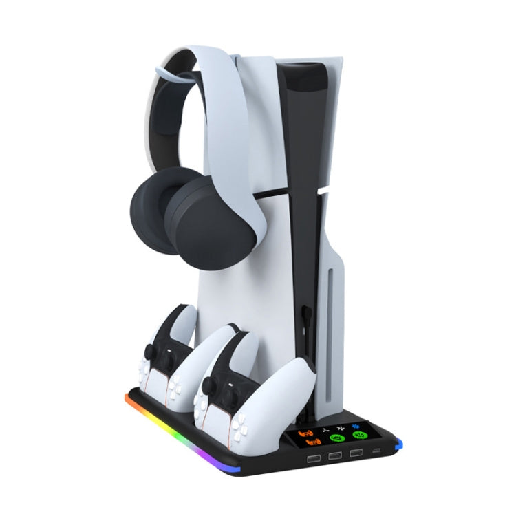 Cargue la imagen en el visor de la galería, PS5 Slim / PS5 iplay HA-8008 Cooling Bracket Headphone Organiser Grip Holder Charger - Polar Tech Australia

