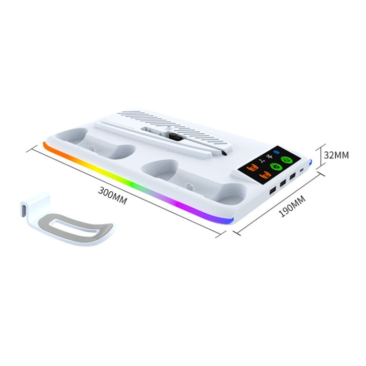 Cargue la imagen en el visor de la galería, PS5 Slim / PS5 iplay HA-8008 Cooling Bracket Headphone Organiser Grip Holder Charger - Polar Tech Australia

