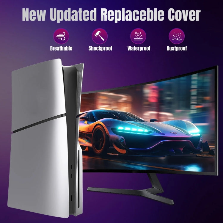 Cargue la imagen en el visor de la galería, For PS5 Slim Replacement Faceplate Shell Detachable Protective Case - Polar Tech Australia
