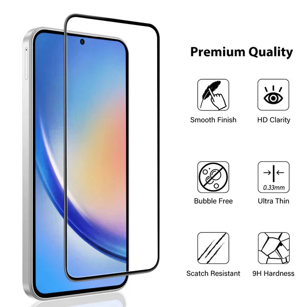 Load image into Gallery viewer, Samsung Galaxy A35 5G &amp; A55 5G Full Covered Tempered Glass Screen Protector - Polar Tech Australia
