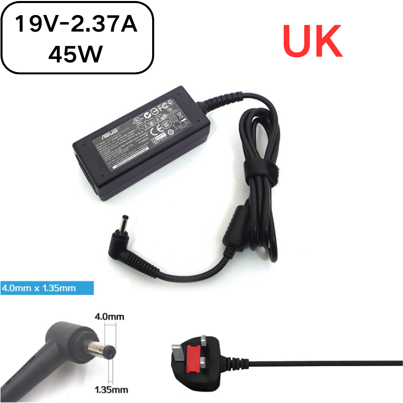 Chargez l&#39;image dans la visionneuse de la galerie, [19 V-2,37 A/45 W] [4,0 x 1,35] Chargeur adaptateur secteur pour ordinateur portable ASUS ZenBook
