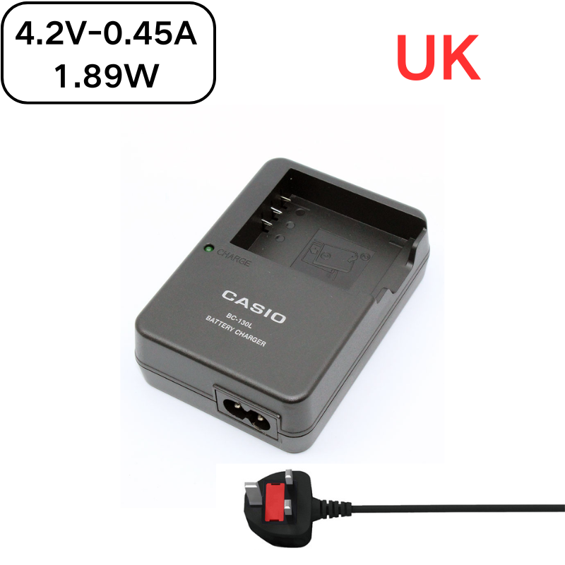 Cargue la imagen en el visor de la galería, [BC-130L][4.2V-0.45A] Casio NP-130 Battery / Exilim EX-ZR EXILIM EX-100 Series - Camera Charger Power Supply Adapter

