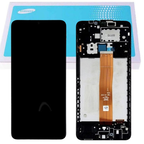 Chargez l&#39;image dans la visionneuse de la galerie, [SAMSUNG SERVICE PACK] Samsung Galaxy A12 (SM-A125) LCD Touch Digitizer Screen Assembly With Frame - Polar Tech Australia
