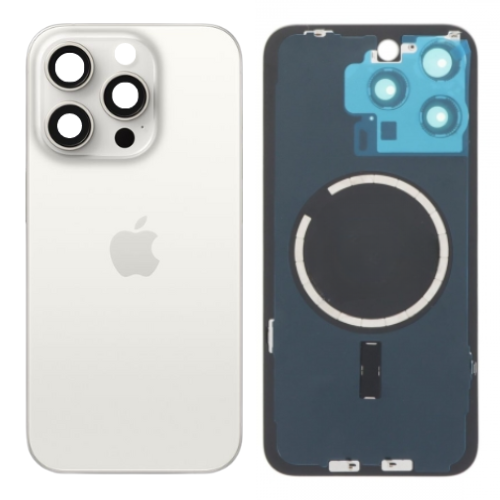 Load image into Gallery viewer, [Assembly] Apple iPhone 15 Pro Max - Back Rear Replacement Glass Panel With Camera Lens &amp; Magsafe Magnet Ring - Polar Tech Australia
