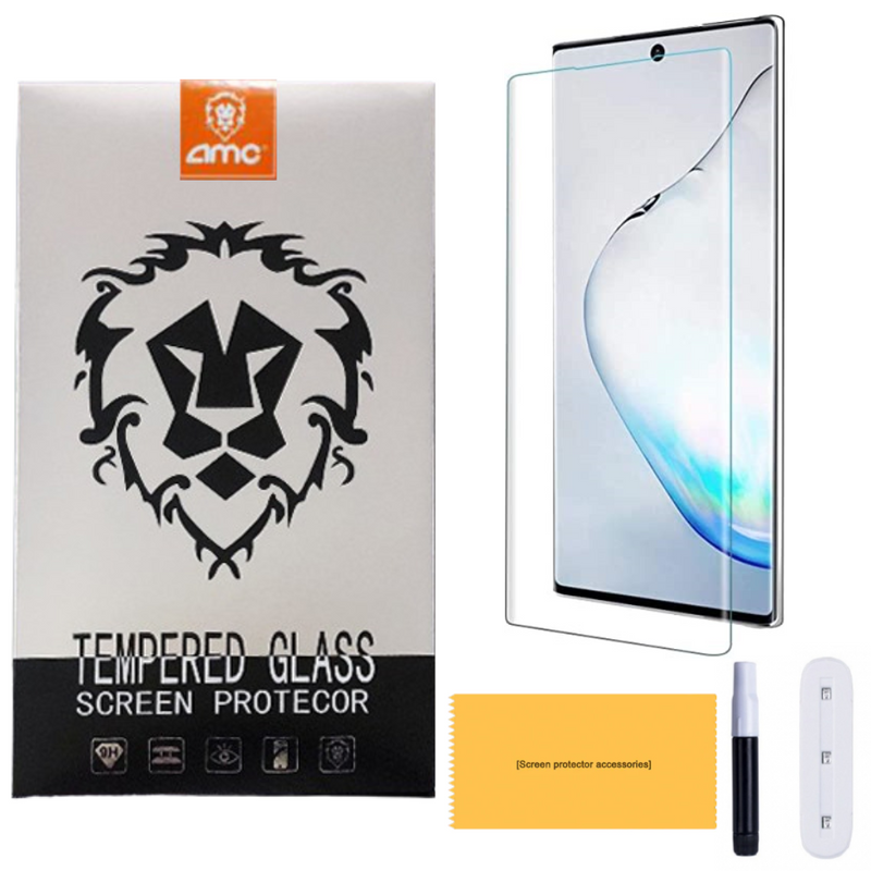 Chargez l&#39;image dans la visionneuse de la galerie, [AMC Installation Kit][UV Glue] Premium Quality Samsung Note 10 - UV Curved Glue Tempered Glass Screen Protector - Polar Tech Australia
